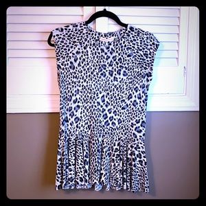 Rebecca Taylor Leopard Peplum Top